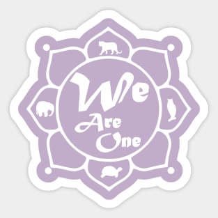 We. Are. One. Sticker